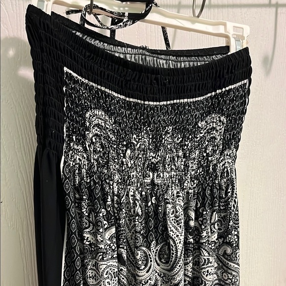 Just Love Black and White Mini Dress - Picture 2 of 6